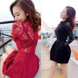 ☆女孩衣著☆2015秋裝新女裝性感百搭一字領露肩荷葉邊修身顯瘦長袖連衣裙/連身裙C438(NO.35) 歷史價格詳細信息