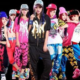 女孩舞蹈服爵士舞嘻哈jazz舞蹈服裝機車服hiphop兒童街舞潮服套裝 歷史價格詳細信息