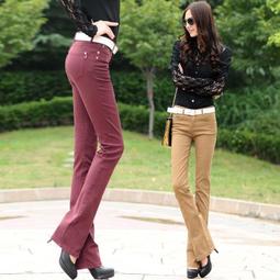 微喇褲女秋冬新款高腰彈力微喇牛仔褲氣質百搭中年媽媽喇叭女褲熱 歷史價格詳細信息