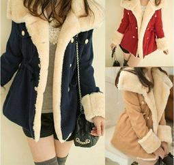 ☆女孩衣著☆新款韓版女裝修身大碼羊毛外套中長款大衣(NO.90) 歷史價格詳細信息