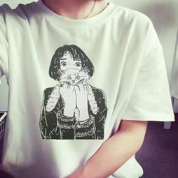 日系印花短袖GOOD TIME 短袖t恤 電動食物超Q插圖 男生短袖 休閒穿搭  寬鬆情侶裝  情侶t恤 夏天五分袖 歷史價格詳細信息