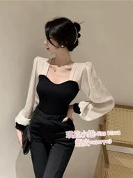 ［琪拉小姐］名媛風珍珠鍊掛脖雪紡削肩上衣 女人味荷葉掛脖繞頸上衣 露肩上衣 性感上衣 多層次荷葉邊上衣 娃娃裝 3色 歷史價格詳細信息