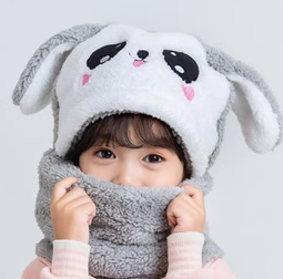 耳朵會動的小怪獸毛絨帽子圍巾一體女秋冬保暖搞怪可愛護耳雷鋒帽 歷史價格詳細信息