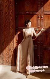 ［琪拉小姐］名媛風珍珠鍊掛脖雪紡削肩上衣 女人味荷葉掛脖繞頸上衣 露肩上衣 性感上衣 多層次荷葉邊上衣 娃娃裝 3色 歷史價格詳細信息