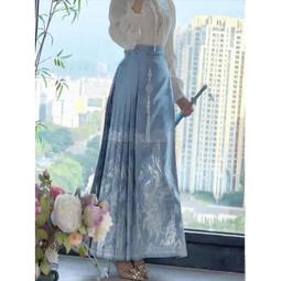 春季上新超薄冰絲牛仔褲半鬆緊腰寬鬆休閒潮流港風牛仔褲深藍淺藍 歷史價格詳細信息