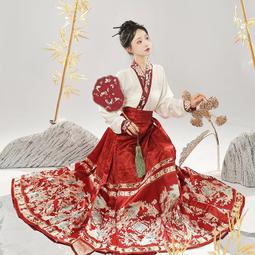 新中式國風女裝 明制改良漢服成人黑色馬面裙套裝半身裙2023新款夏 大尺碼 歷史價格詳細信息