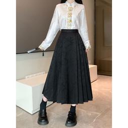 【小七】中國風套裝 改良漢服 漢元素 新中式國風女裝改良漢服復古少女顯瘦傳承經典馬面裙夏季薄款套裝 歷史價格詳細信息