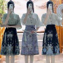現貨 漢服 改良漢服襦裙 改良漢服 古早大袖衫 古著表演服裝 復古洋裝旗袍季新款中國風少女改良大尺碼女裝復古民國風泡泡袖-麥德好服裝包包 歷史價格詳細信息