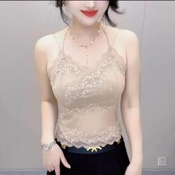 新款吊帶無胸墊蕾絲緞面睡裙女私房性感無袖亮面寬松時尚家居睡衣【華海供應】 歷史價格詳細信息