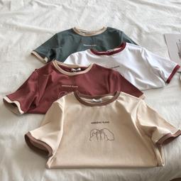 台灣現貨【 ????????????????????????????????????】美式復古 蝴蝶結印花 設計感 短袖T恤 短T 短踢 甜酷 圓領 落肩 歷史價格詳細信息