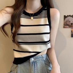 台灣現貨復古條紋T恤衫2023夏季新款法式圓領透氣薄款時尚百搭短袖女上衣  露天市集  全台最大的網路購物市集 歷史價格詳細信息