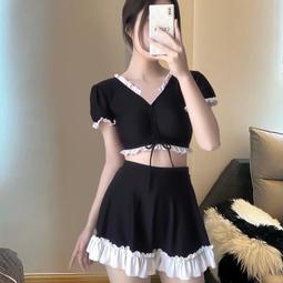 台灣現貨範智喬藍色純欲百搭翻領針織衫女設計感短版小個子短袖氛圍感上衣MC飾 1TOD  露天市集  全台最大的網路購物市 歷史價格詳細信息