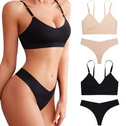 無鋼圈內衣  成套內衣褲 性感超薄內衣 性感蕾絲超薄無海綿三角杯胸罩 自然胸型 多色可選 歷史價格詳細信息