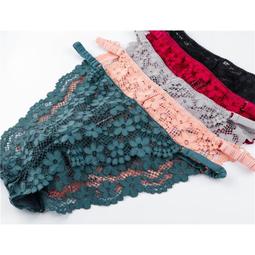 台灣現貨流行內褲 性感蕾絲花邊 女士三角內褲低腰透明誘惑純棉底檔大碼內褲 歷史價格詳細信息