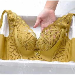 BCD杯大尺碼矯正內衣  性感蕾絲大尺碼內衣 深V集中爆乳 無鋼圈舒適透氣內衣 收副 胸罩 茵納曼內衣 大胸顯小 歷史價格詳細信息