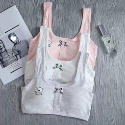 台灣現貨純棉中學內衣女學生韓版胸小背心女童發育期小學生內衣 歷史價格詳細信息