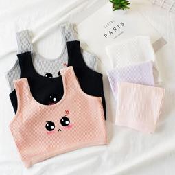台灣現貨純棉中學內衣女學生韓版胸小背心女童發育期小學生內衣 歷史價格詳細信息