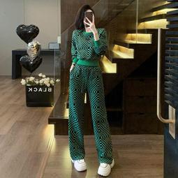 春秋2024新年衣服時尚休閒運動服套裝女高級感連帽運動衫兩件套 歷史價格詳細信息