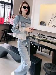 2024年春秋牛仔外套女美式網紅夾克小眾休閑韓版破洞設計感夾克潮 歷史價格詳細信息