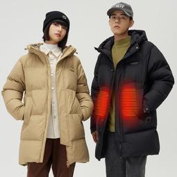 羽絨服 自營NERDY冬季新品情侶款長款過膝加厚保暖連帽羽絨服女寬松 歷史價格詳細信息