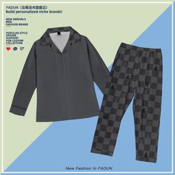 棋盤格微喇叭褲女2021新款高腰寬鬆顯瘦闊腿褲垂感直筒慵懶拖地褲 歷史價格詳細信息