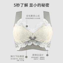 台灣現貨新款內衣薄款內衣女固定一件式蕾絲美背集中爆乳無鋼圈內衣無痕抹胸裹胸罩女士03 歷史價格詳細信息