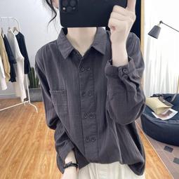 韓版 長袖襯衫 春夏新款 設計感小眾 oversize 寬鬆 中長款 薄 襯衫 女 外搭 襯衫 外套 bf 慵懶風 藍色 歷史價格詳細信息