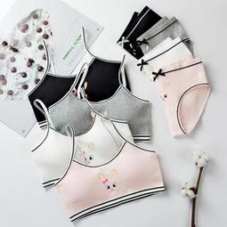 台灣現貨內衣學生髮育期小背心韓版初中生二階段女童無痕內衣 歷史價格詳細信息