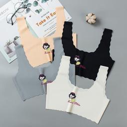 台灣現貨無痕初中生內衣女胸小女童韓版小背心發育期高中生專用 歷史價格詳細信息