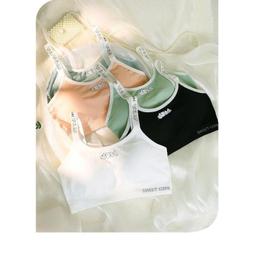 台灣現貨內衣學生髮育期小背心韓版初中生二階段女童無痕內衣 歷史價格詳細信息