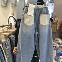 大尺碼牛仔褲--極致細長嫣藍色微刷破窄管牛仔褲(XL-7L)-N97熊衣褲語 歷史價格詳細信息