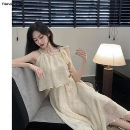 台灣現貨【現貨】沙灘裙超仙海邊度假洋裝女夏高級感溫柔風初戀法式溫柔吊帶長裙  露天市集  全台最大的網路購物市集 歷史價格詳細信息