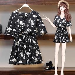 ｛現貨台灣｝夏季韓風時尚百搭碎花方領收腰顯瘦泡泡袖甜美雪紡襯衫大碼短款上衣。尺寸：2XL。顏色：綠色，粉色。 歷史價格詳細信息