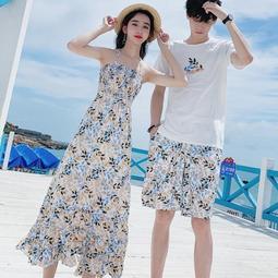 台灣現貨新款情侶泳衣 時尚套裝女三件套性感分體平角褲泳衣 男五分褲泳褲 三件式泳裝女 歷史價格詳細信息