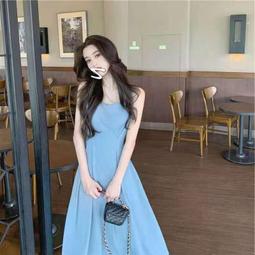 台灣現貨沙灘洋裝 海邊洋裝 海島洋裝 渡假風洋裝 黑色吊帶洋裝女2023夏季新款收腰顯瘦小黑裙法式赫本風氣質長裙  露天 歷史價格詳細信息