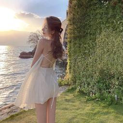 台灣現貨【現貨】沙灘裙超仙海邊度假洋裝女夏高級感溫柔風初戀法式溫柔吊帶長裙  露天市集  全台最大的網路購物市集 歷史價格詳細信息