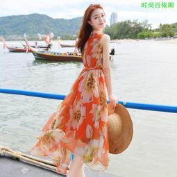 夏季雪紡長裙女一片式開叉情侶約會戶外方便裙中長款沙灘裙半身裙（滿599免運） 歷史價格詳細信息