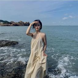 台灣現貨韓版氣質洋裝連身裙性感吊帶裙夏季海邊沙灘度假裙 女 原創復古印花吊帶裙子 中長款 寬鬆洋裝  露天市集  全 歷史價格詳細信息