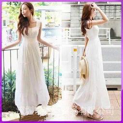 台灣現貨收腰a字白色法式吊帶裙初戀肩帶提花珍珠洋裝子仙女裙新款沙灘  露天市集  全台最大的網路購物市集 歷史價格詳細信息