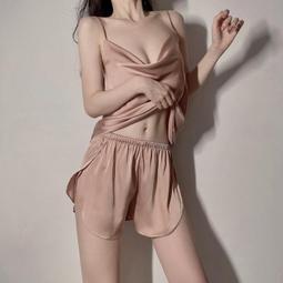 現貨-冰絲性感睡衣兩件套蕾絲家居服.吊帶睡衣裙&rarr;西瓜紅 歷史價格詳細信息