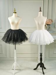 日常cos裙撐暴力軟紗無骨lolita洛麗塔半身裙襯裙蓬蓬短A字款內襯 歷史價格詳細信息