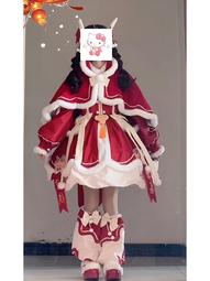 聖誕新年戰袍永劫無間cos胡桃春桃笑遊戲動漫二次元cosplay 歷史價格詳細信息