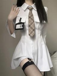 收腰連衣裙2023新款寬松氣質顯瘦洋裝A字下擺-伽美服飾 歷史價格詳細信息