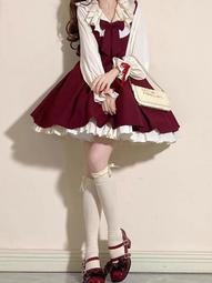 新年戰袍紅色jk制服短裙女秋冬2024年新款小個子學院風毛衣連衣裙 歷史價格詳細信息