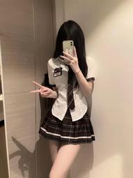 夏季鹽系穿搭小個子網紅高級感學院風jk制服襯衫短裙子兩件套裝女 價格比較,價格查詢,歷史價格詳細信息
