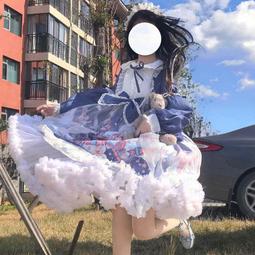 現貨 洛麗塔 愛莎公主裙女童夏季2024新款洛麗塔艾莎夏裝連衣裙夏款蕾絲裙 歷史價格詳細信息