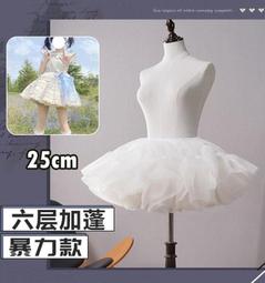 日常cos裙撐暴力軟紗無骨lolita洛麗塔半身裙襯裙蓬蓬短A字款內襯 歷史價格詳細信息