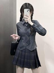 學院風女裝辣妹小香風假兩件外套上衣加秋季新款高腰百褶裙兩件套 歷史價格詳細信息