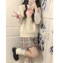jk裙子 jk套裝女童2024春秋學院風校兒童襯衫百褶裙兩件套中大童制裙 歷史價格詳細信息