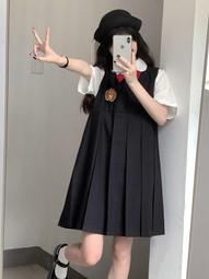 原創護奶裙秋季Jk制服套裝大碼日系連衣裙學院風班服長款百褶裙女 歷史價格詳細信息